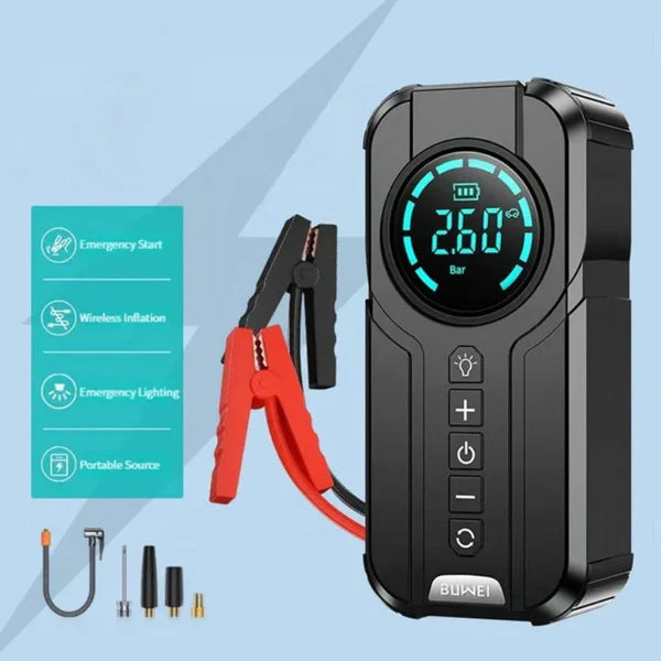 4-in-1 Portable Smart Air Pump – مضخة هواء ذكية محمولة 4 في 1 My Store