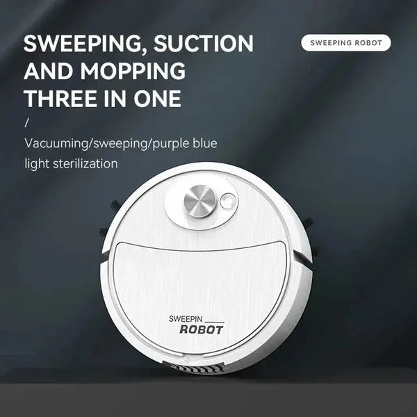 3-IN-1 Automatic Robot Vacuum Cleaner – مكنسة روبوت أوتوماتيكية 3 في 1 Souq Zone